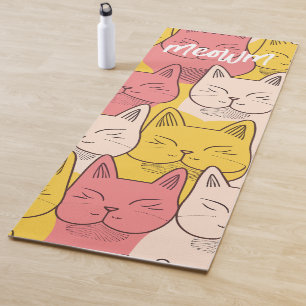 Tapis De Yoga Meowmaste : Cute Feminine Yoga Mat pour Amoureux d