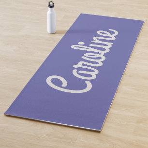 Tapis De Yoga Minimaliste Script Typografy Custom