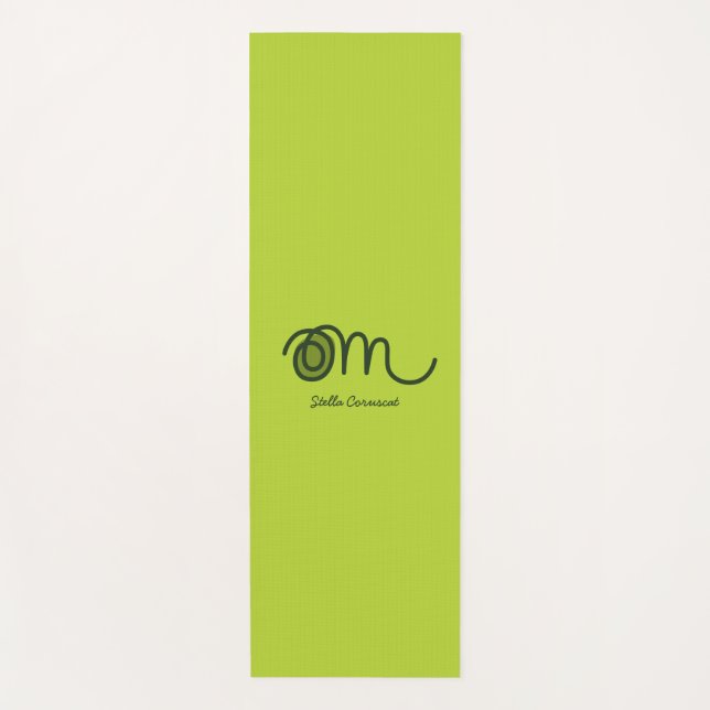 Tapis De Yoga Minimalistic Om Handwritten Personalized Yoga Mat (Devant)