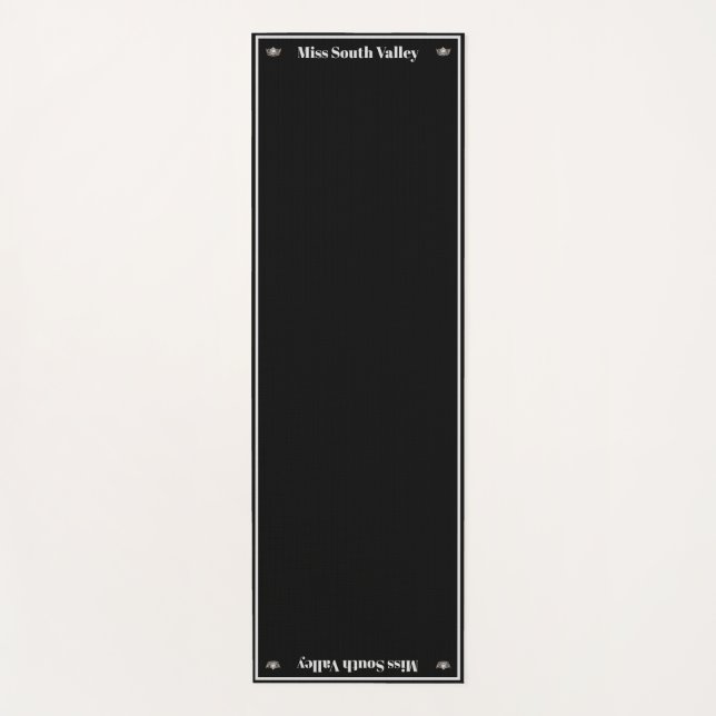 Tapis De Yoga Miss America style Pageant Crown Custom Yoga Mat (Devant)