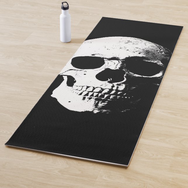Tapis De Yoga Modèle de conditionnement physique Black White Sku (En situation)