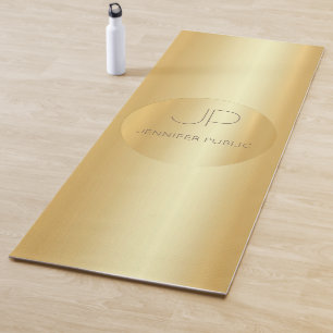 Tapis De Yoga Modèle de conditionnement physique monographique
