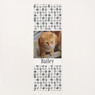 Tapis De Yoga Modèle de photo Empreintes de pattes Chat Chien