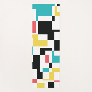 Tapis De Yoga Modern, fun, colorful geometric graphic design