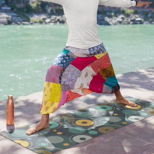 Tapis De Yoga monochrome géométrique
