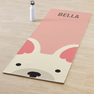 Tapis De Yoga Monogramme Cute French Buldog