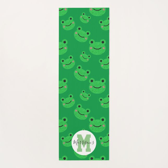 Tapis De Yoga monogramme de grenouille réversible (Dos)