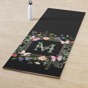 Tapis De Yoga Monogramme fleur sauvage d'exercice Mat