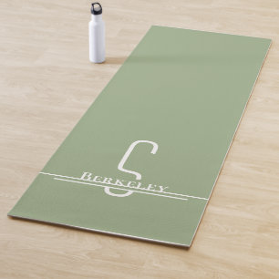 Tapis De Yoga Monogramme minimaliste moderne