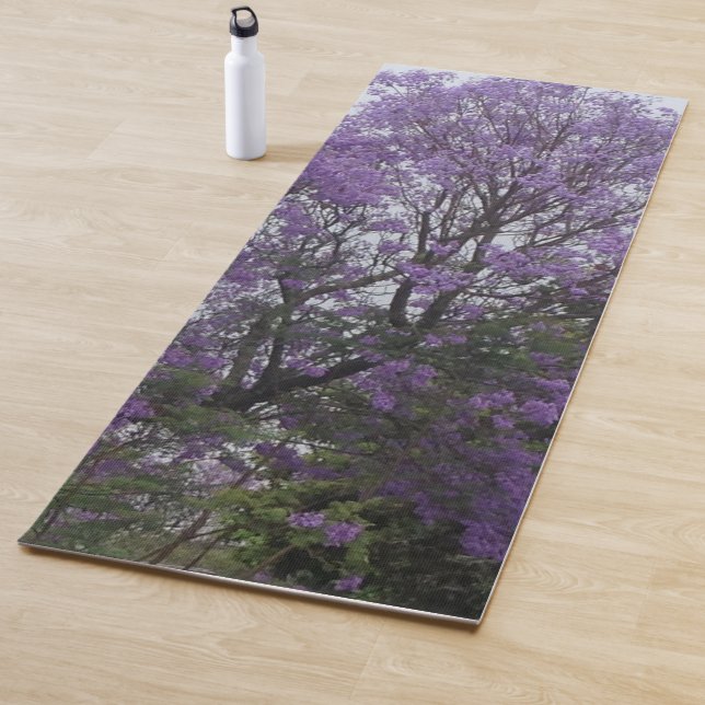 Tapis De Yoga Monogramme pourpre (En situation)