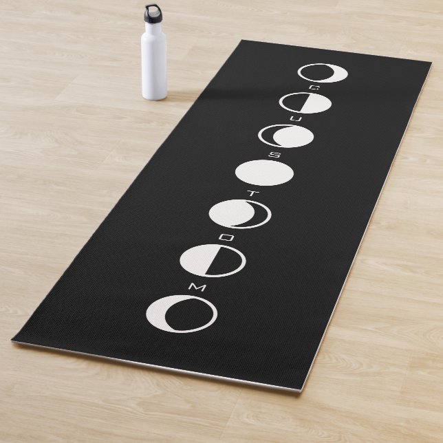 Tapis De Yoga MOONPHRASE Cool Moderne Phases Lune (En situation)