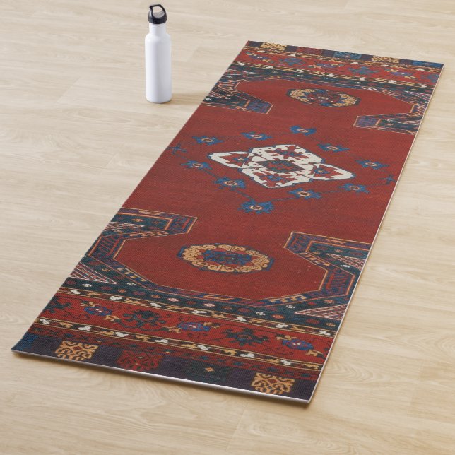 Tapis De Yoga Moquette turque orientale d'antiquité perse (En situation)