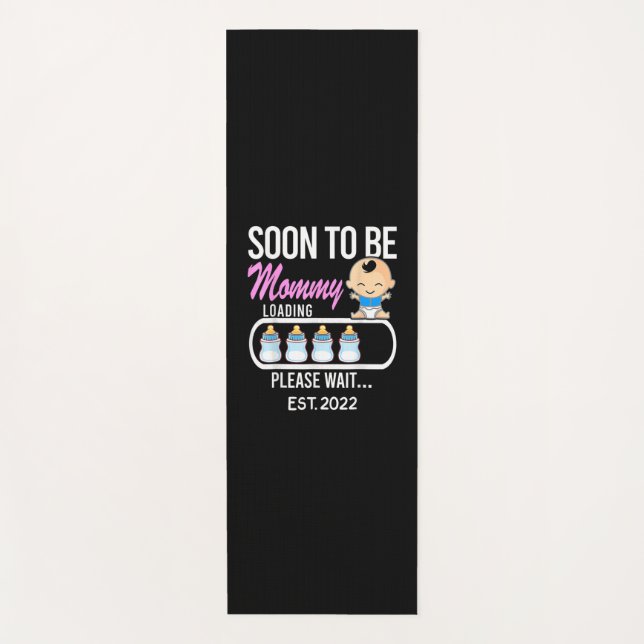 Tapis De Yoga Mother Gift | Soon To Be Mommy 2022 (Devant)