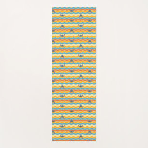 Tapis De Yoga Motif à vague colorée