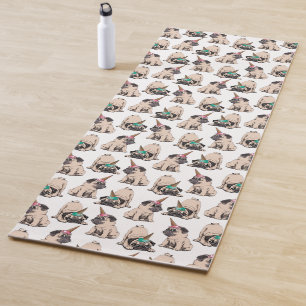Tapis De Yoga Motif aspirant de licorne des carlins de chiot