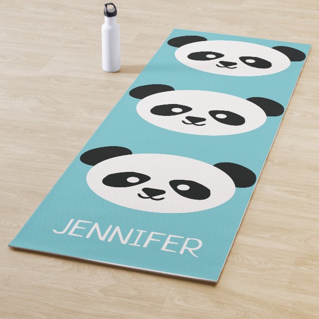 Tapis De Yoga Motif bleu personnalisé par Kawaii mignon de (En situation)
