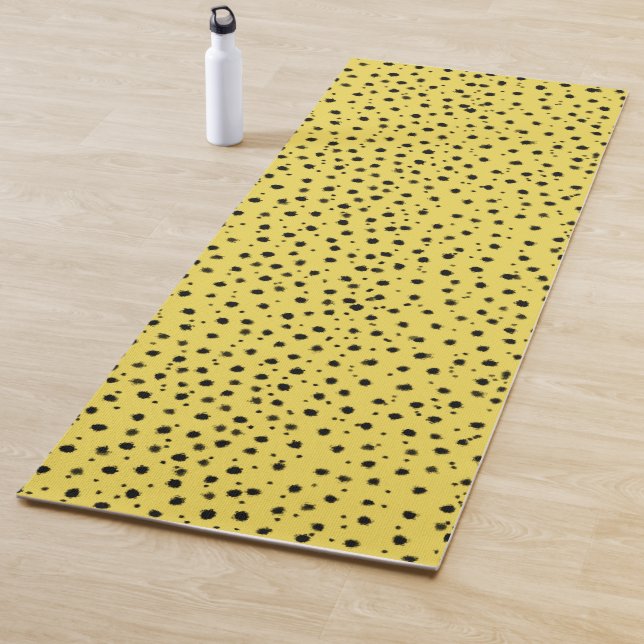 Tapis De Yoga Motif Cheetah (En situation)