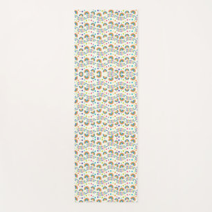 Tapis De Yoga Motif coloré présentant des rangées répétitives 