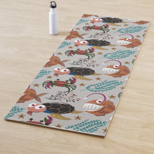 Tapis De Yoga Motif d'animaux aquatiques   vie sous-marine en me