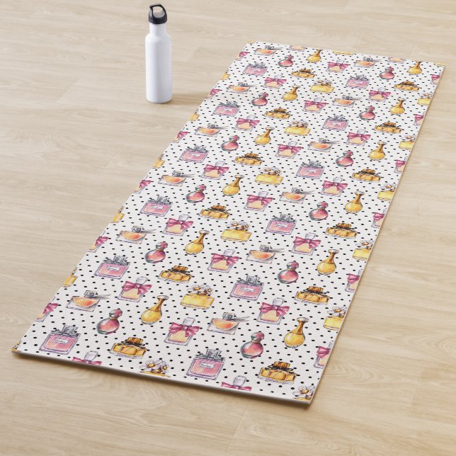 Tapis De Yoga Motif de bouteille de Parfum (En situation)