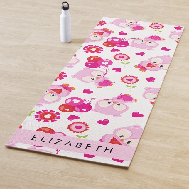 Tapis De Yoga Motif De Chouettes, Chouettes Mignonnes, Chouettes (En situation)