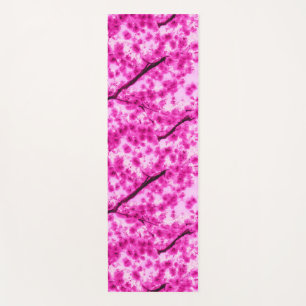 Tapis De Yoga Motif de fleurs de cerisier d'aquarelle