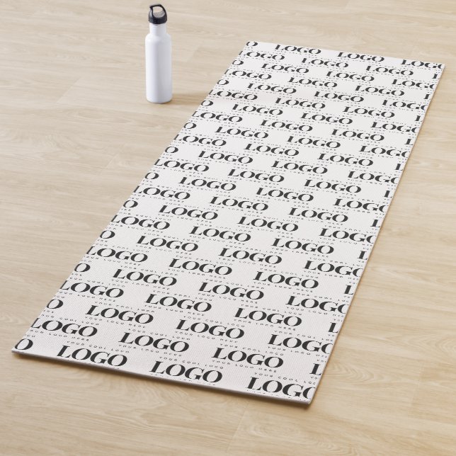 Tapis De Yoga Motif de logo Entreprise Rectangle personnalisé (En situation)