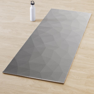 Tapis De Yoga Motif de maillage géométrique gris