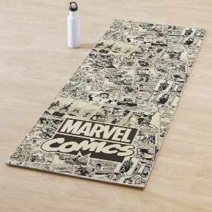 Tapis De Yoga Motif de pages de bandes dessinées Marvel