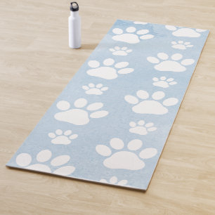 Tapis De Yoga Motif De Pâtes, Patrouilles Blanches, Aquarelles, 