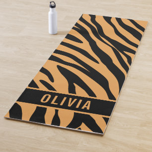Tapis De Yoga Motif de Poster de animal de tigre de nom personna