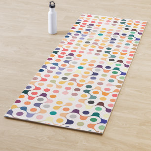 Tapis De Yoga Motif de structure moléculaire