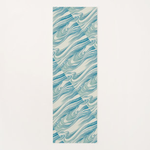 Tapis De Yoga Motif de vague japonais
