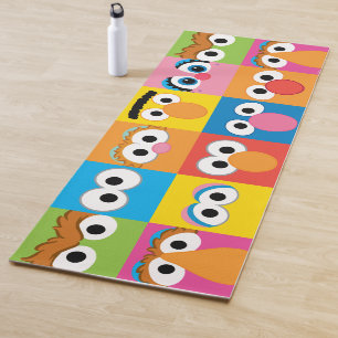 Tapis De Yoga Motif des yeux de caractère de rue Sésame
