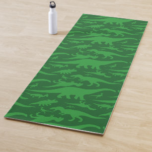 Tapis De Yoga Motif Dinosaure Vert