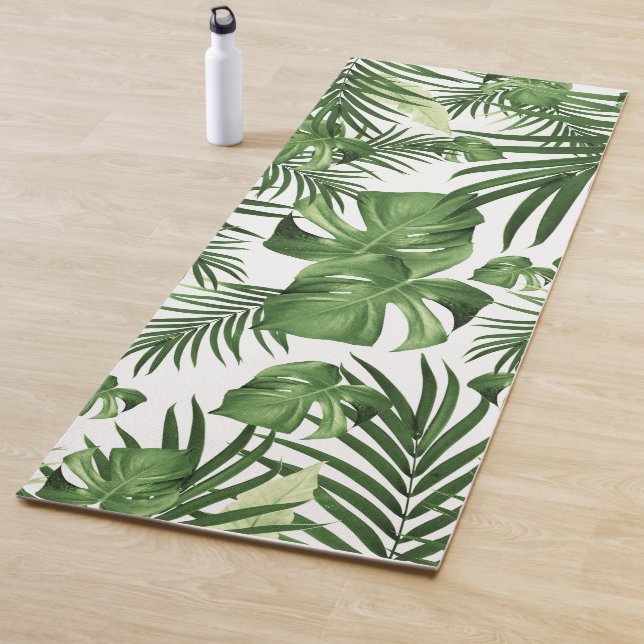 Tapis De Yoga Motif Feuille de la jungle tropicale n° 12 (éditio (En situation)
