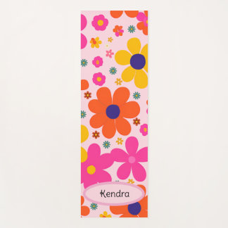 Tapis De Yoga Motif floral personnalisé tendance