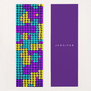Tapis De Yoga Motif géométrique abstrait de bloc de construction