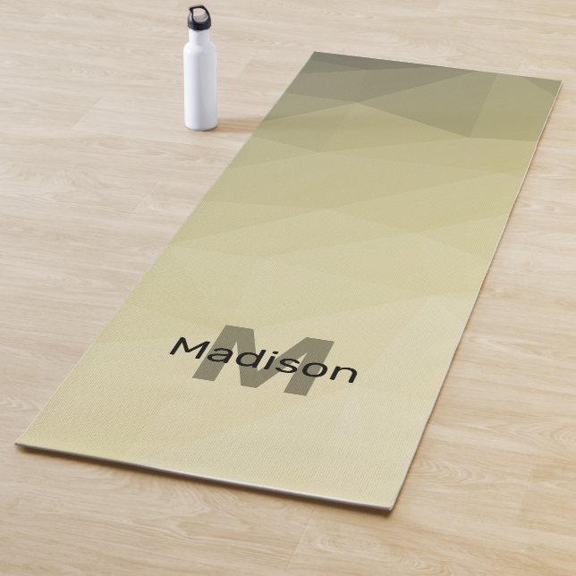 Tapis De Yoga Motif gris clair gris foncé (En situation)