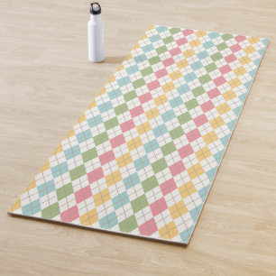 Tapis De Yoga Motif Jacquard Pastel