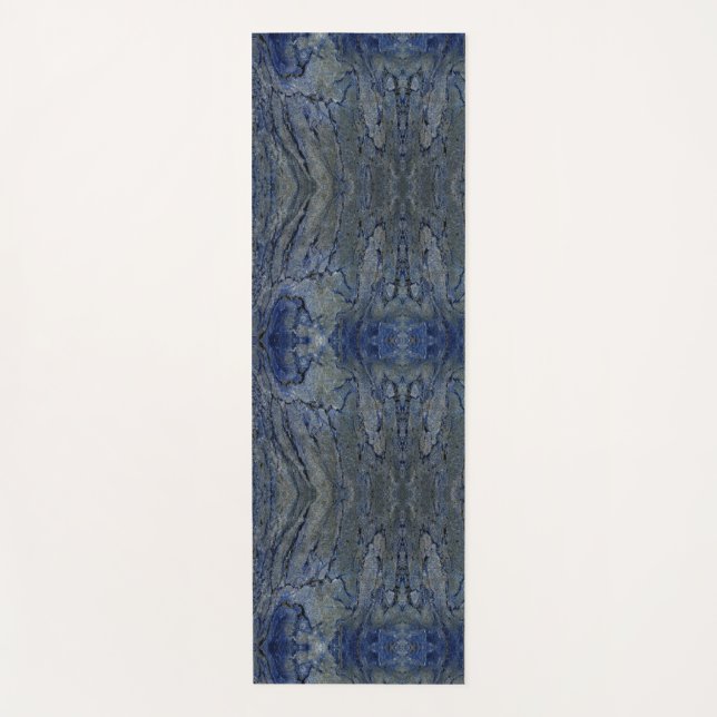 Tapis De Yoga Motif noir et gris (Devant)