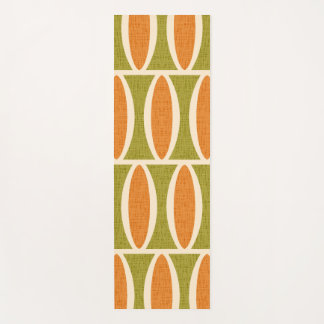 Tapis De Yoga Motif ovale géométrique moderne du milieu du siècl