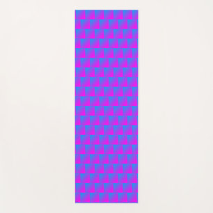 Tapis De Yoga Motif rose bleu pourpre Chèques 4Nicky
