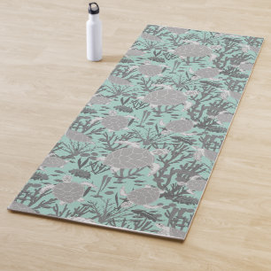 Tapis De Yoga Motif sous-marin bleu tortue