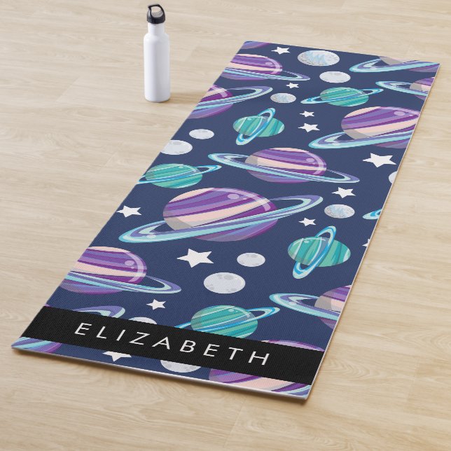 Tapis De Yoga Motif spatial, Planètes, Étoiles, Galaxie, Votre n (En situation)