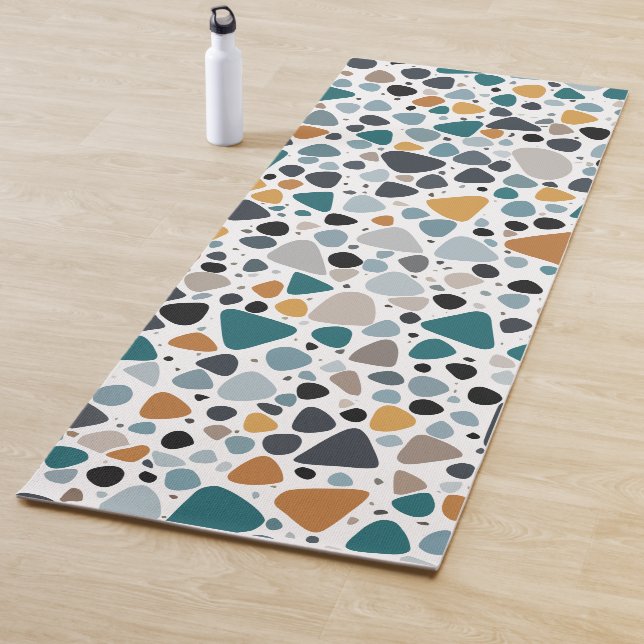 Tapis De Yoga Motif Terrazzo (En situation)