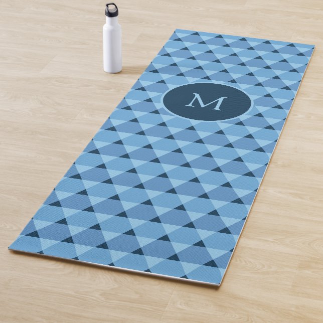 Tapis De Yoga Motif triangles (En situation)