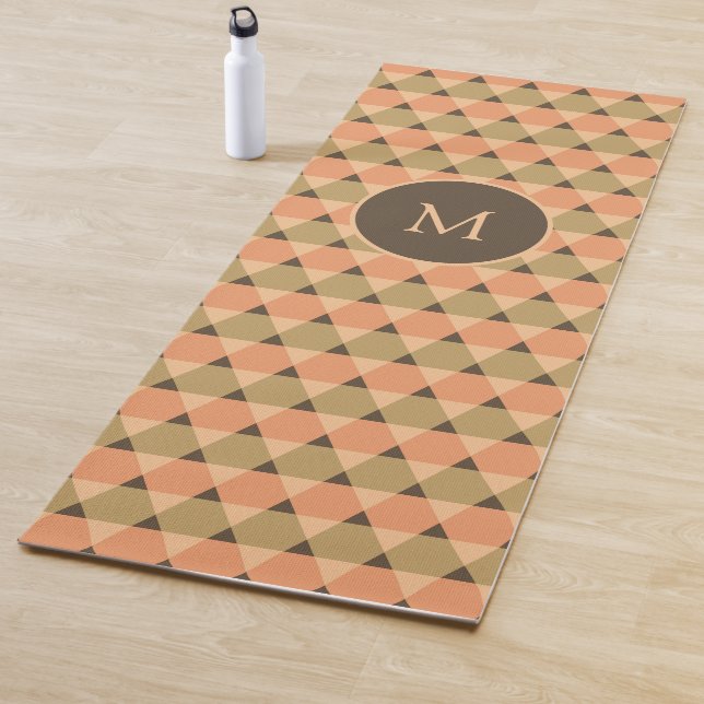 Tapis De Yoga Motif triangles (En situation)