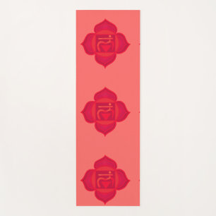 Tapis De Yoga Muladhara, Chakra racine, mat de Yoga Chakra rouge