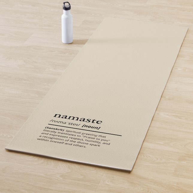 Tapis De Yoga Namaste Définition Beige Simple Yoga Mat (En situation)